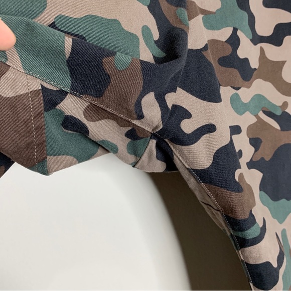 Nili Lotan Paris Drop Crotch Pant (Sz 0) Coyote Brown Camo - Picture 7 of 14